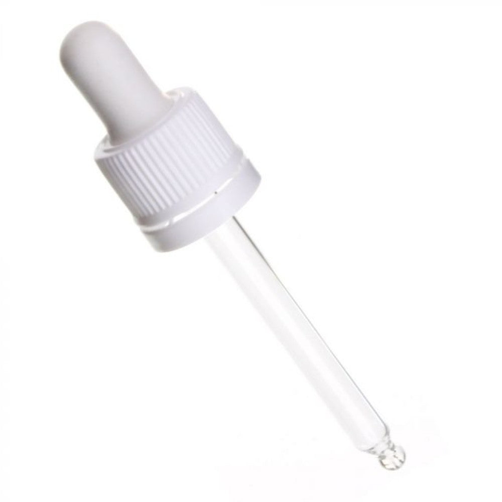 Empty Glass bottle Amber 18/410 - 30 ml - with Pipette - packaging - eOil.co.za