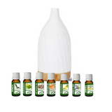 Diffuser Twist White Ceramic - 7 Essential Oils 10 ml - Gifts Collection - eOil.co.za