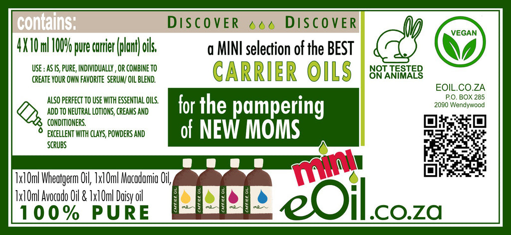 New Mom's Oils - Discovery Collection Mini - 4 x 10 ml - eOil.co.za