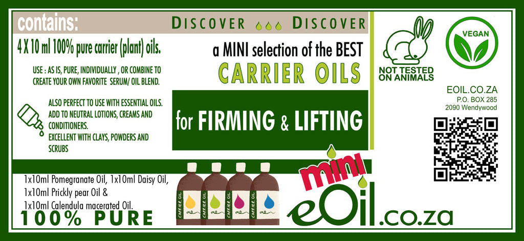 Firming, Lifting Oils - Discovery Collection Mini - 4 x 10 ml - eOil.co.za