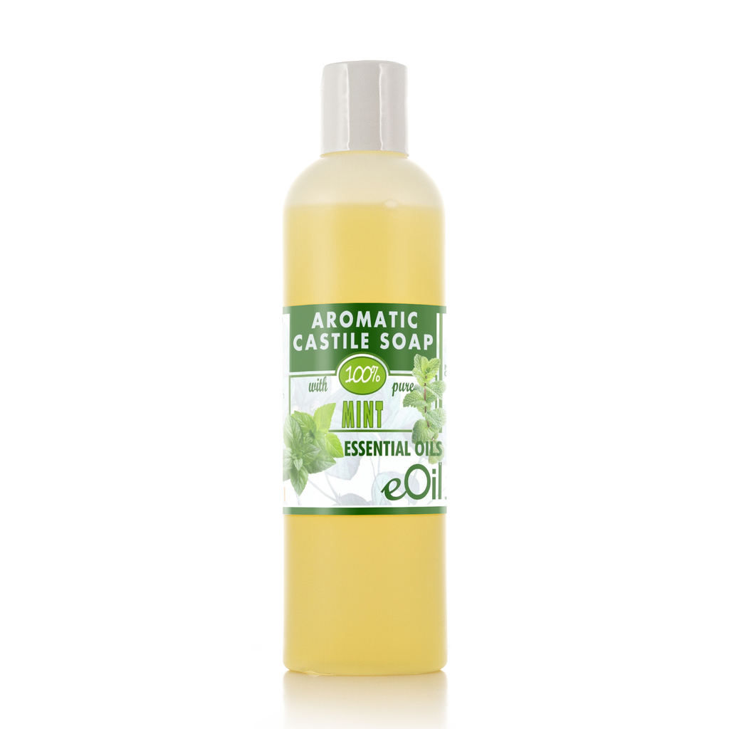 Castile soap peppermint spearmint essential oil liquid natural base undiluted 250 ml - eOil.co.za