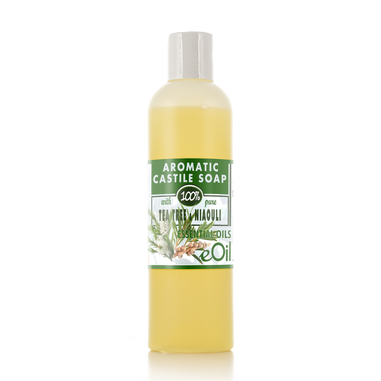 Castile soap Tea tree Niaouli essential oil liquid natural base undiluted 250 ml - eOil.co.za