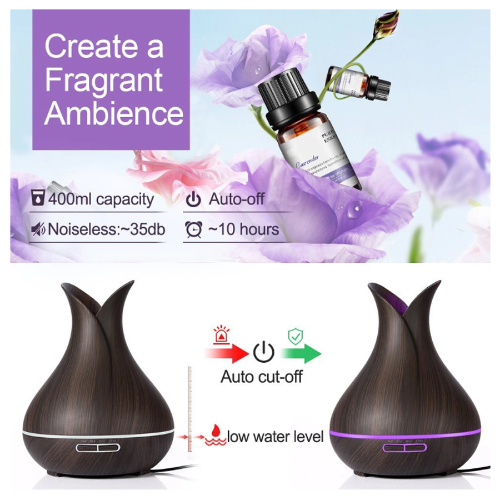 eOil.co.za Diffuser Tulipe 400 ml Humidifier