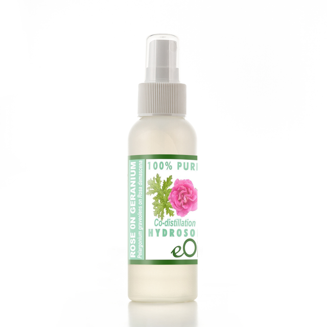 Rose on Geranium Hydrosol Co-distilled Natural Floral Water - 100 ml - eOil.co.za