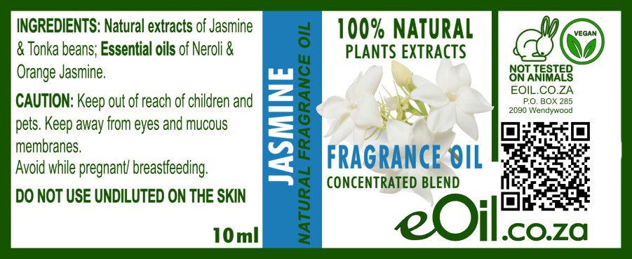 eOil.co.za jasmine natural fragrance oil 10 ml