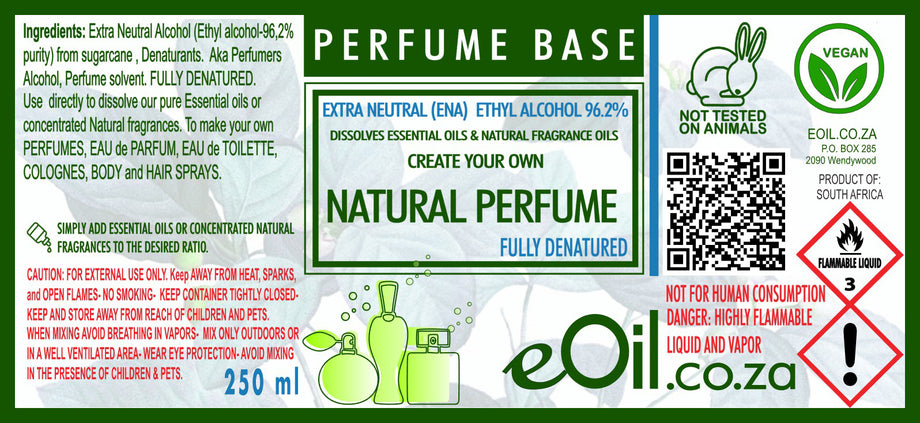 Perfume Grade Ethanol Alcohol 95% [1000ML] Perfume Making / Solvent /  Sanitizer / Disinfection