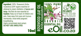 eOil.co.za Rosewood oil Organic leaf PURE essential oils 10 ml