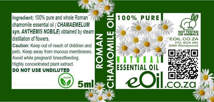 eOil.co.za chamomile roman essential oil 10 ml