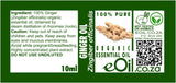 GINGER ORGANIC ESSENTIAL OIL (zingiber officinalis) 10 ml - eOil.co.za
