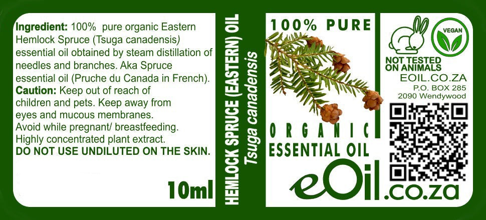 Hemlock Spruce Essential Oil Organic - eOil.co.za