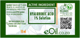 HYALURONIC ACID 1% ACTIVE INGREDIENT 10 ml - eOil.co.za