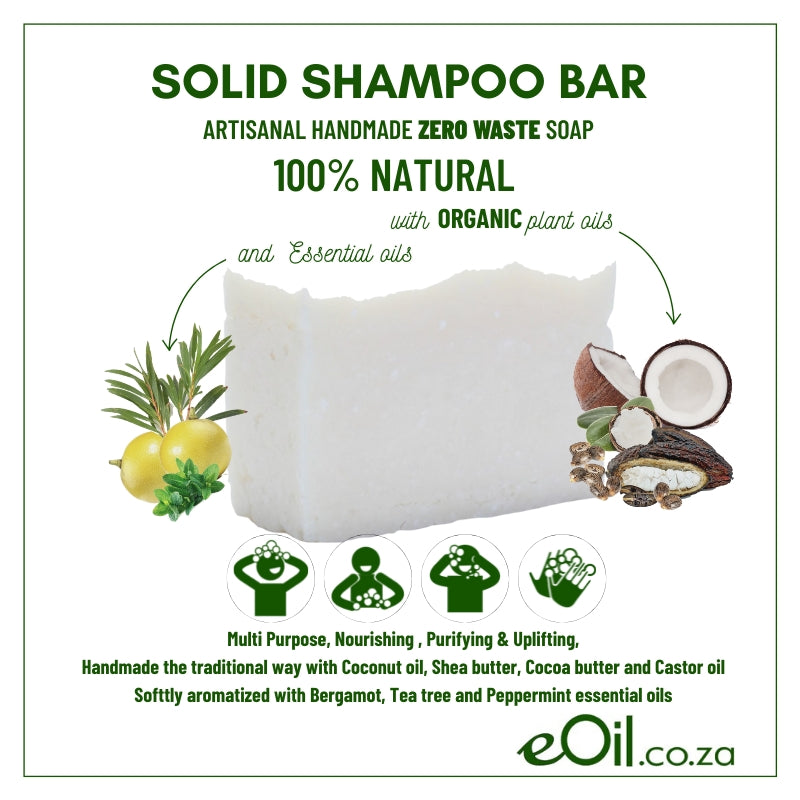 Solid Shampoo Bar 110 gr - eOil.co.za