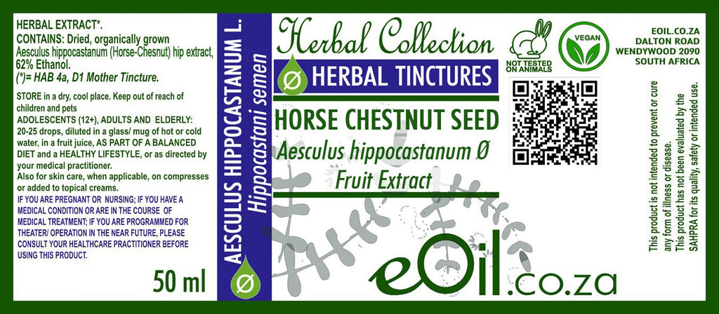 Horse chestnut ( Aesculus hippocastanum ) Tincture - 50 ml - eOil.co.za