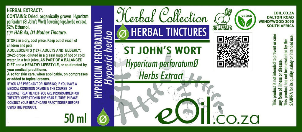 St John's Wort (Hypericum perf. herba) - 50 ml - eOil.co.za