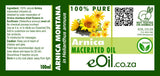 eOil.co.za massage recipe synergy essential and carrier oils sprain massage arnica, lavandin, helichrysum, peppermint, eucalyptus