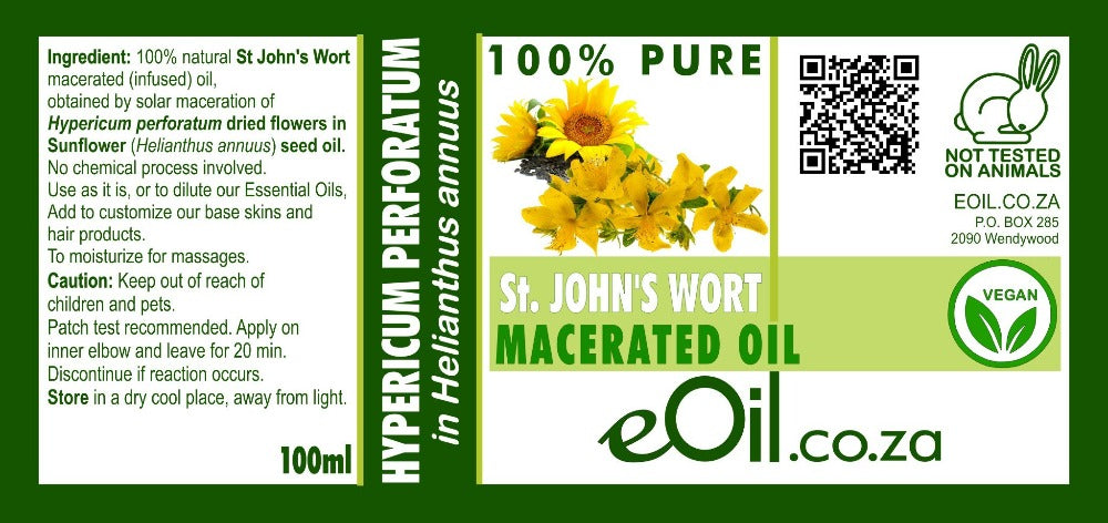 recipe synergy eoil.co.za massage soothing calming relieve tensions lower back pain wintergreen pine eucalyptus lavandin st john's wort essential & carrier oils