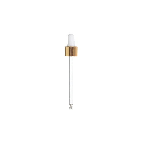 Empty Glass bottle Amber 18/410 - 100 ml - with Pipette - packaging - eOil.co.za