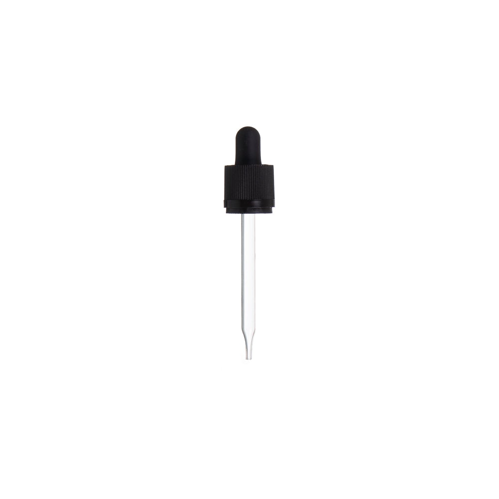 Empty Glass bottle Amber 18/410 - 30 ml - with Pipette - packaging - eOil.co.za