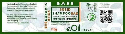 Solid Shampoo Bar 110 gr - eOil.co.za