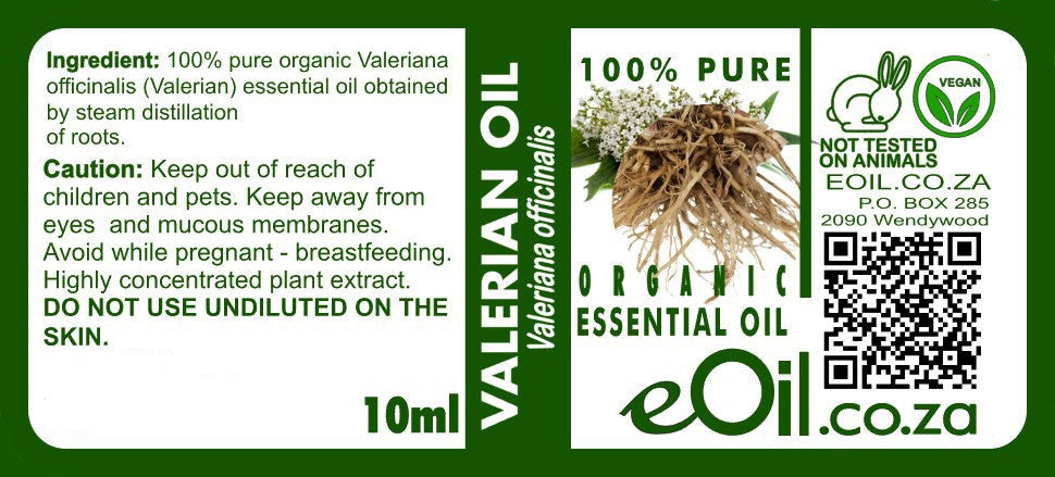 Valerian Root Organic Essential Oil - 10 ml - eOil.co.za