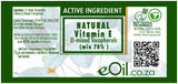 VITAMIN E NATURAL 70 % ACTIVE INGREDIENT (D - mixed - Tocopherols) 10 ml - eOil.co.za